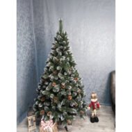 Ялинка Лідія білі кінчики + шишка