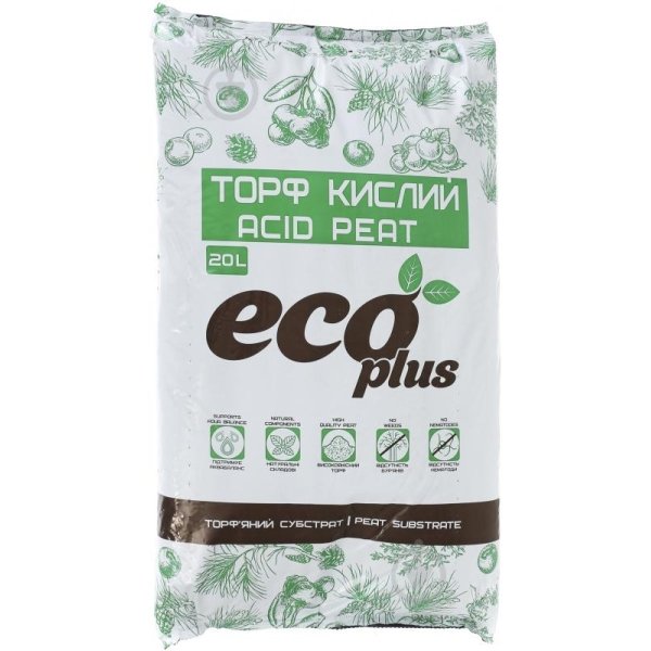 Грунт кислий Eco Plus, 20л