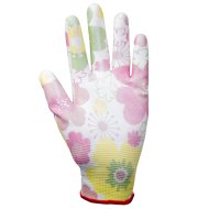 Рукавички з ПУ покриттям білі, манжет, SIGMA 9446361 - Зображення 3