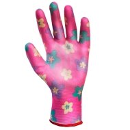 Рукавички з ПУ покриттям червоні, манжет, SIGMA 9446301 - Зображення 3