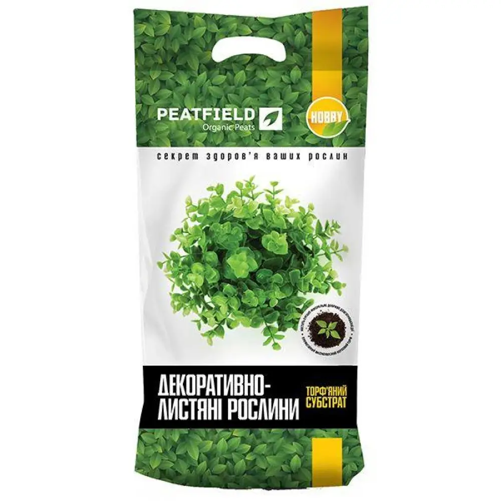 4745504850_w640_h640_grunt-dlya-dekorativno-listvennyh Грунт для декоративно-листяних рослин PEATFIELD ,10л - Зображення 1
